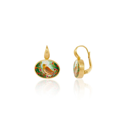 Bird Earrings side view
