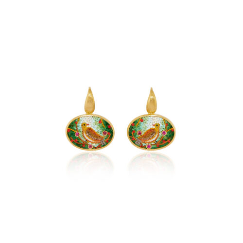 Bird Earrings front view