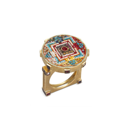 Mandala Dream Ring front view
