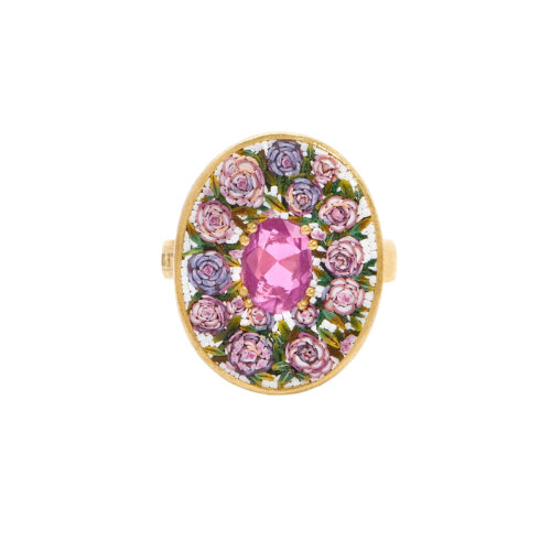 Rosegarland Ring top view