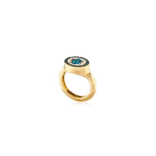 Sky Beetle Ring side view