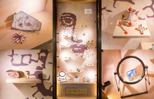 Le Sibille's jewelry showcase in the Ritz Hotel in Paris
