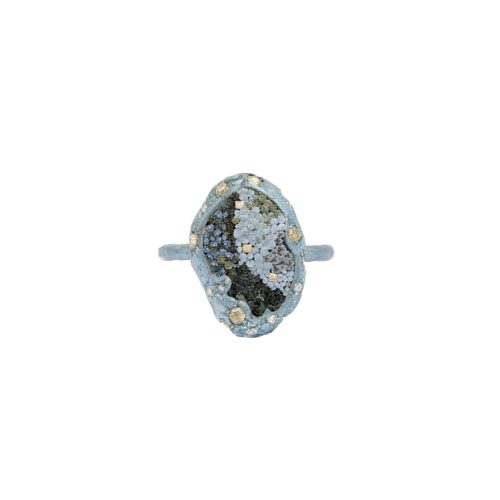 Meteorite Ring Light Blue