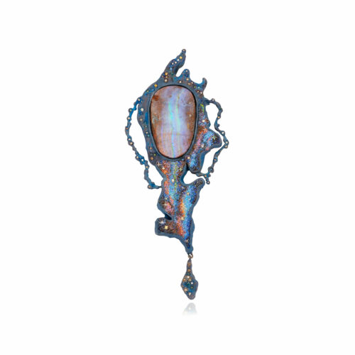 Blue Galaxy Brooch/Pendant